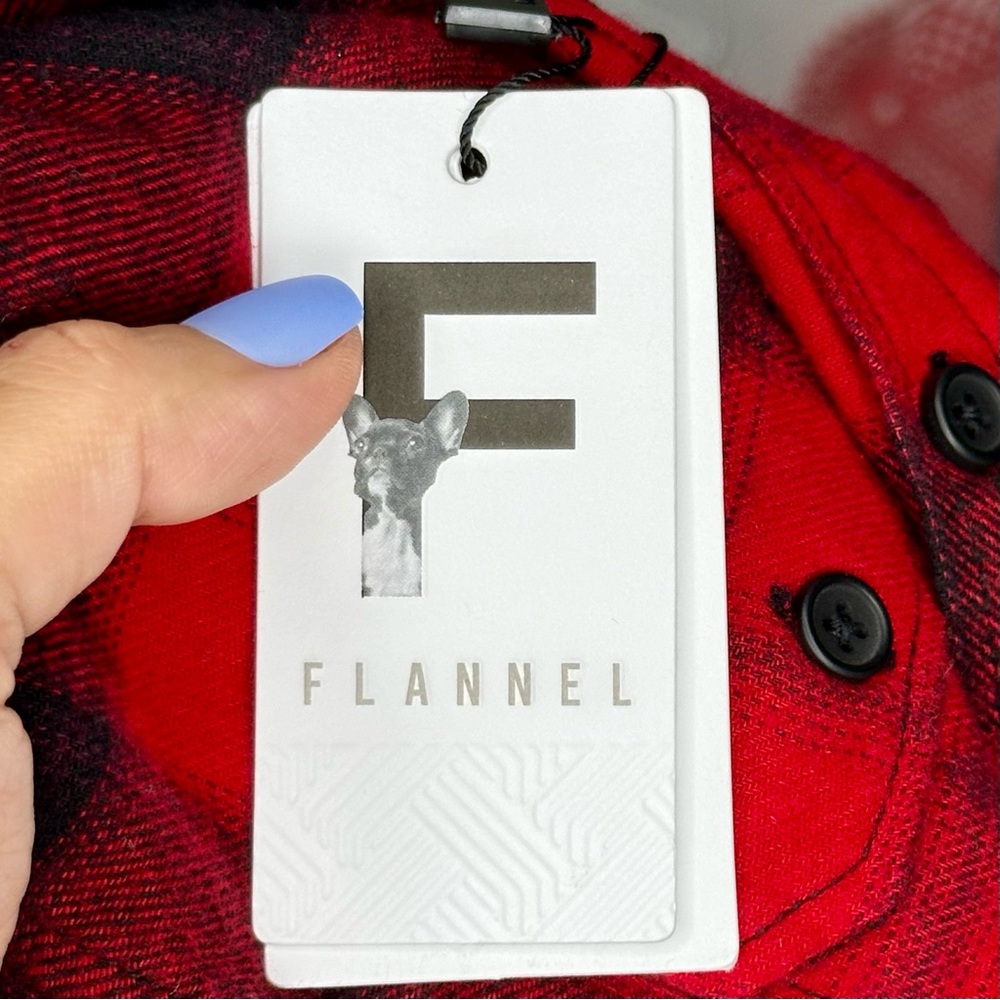 NWT Denim & Flower Ricky Singh Boys Red and Black Buffalo Plaid Flannel Shirt 4 - Picture 6 of 10